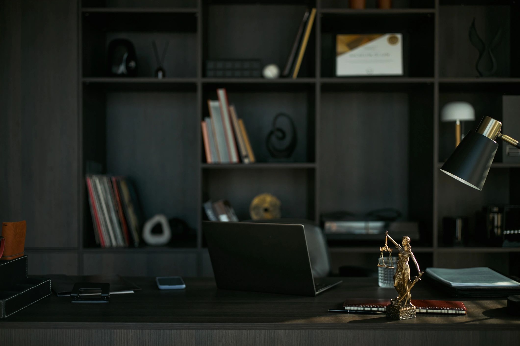 Office desk and workspace illustrating responsible information handling